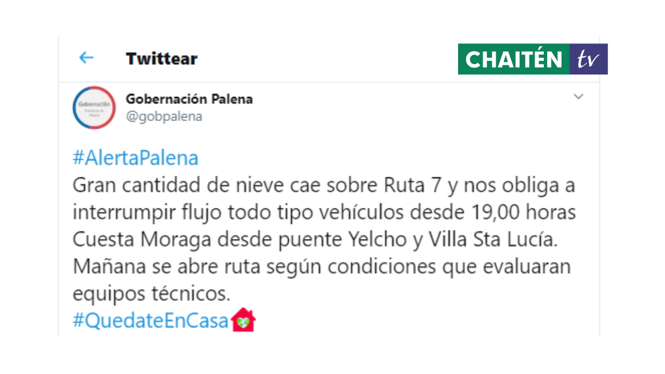 Cierre Cuesta Moraga