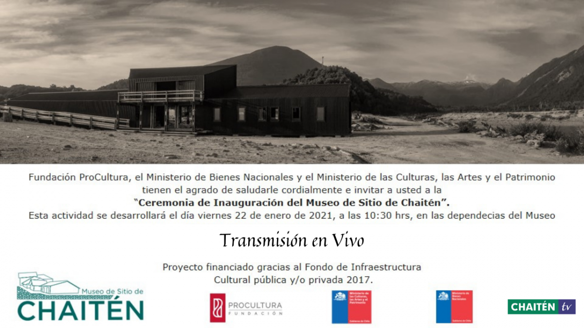 Inauguración del Museo de Sitio de Chaitén.