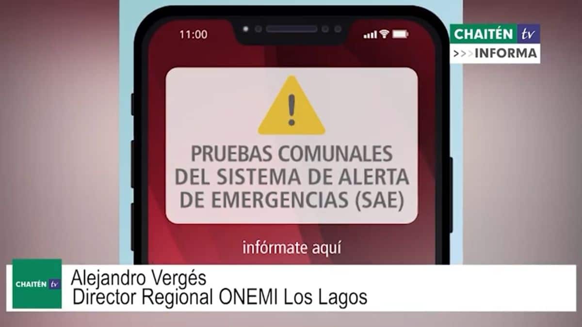 Prueba Del Sistema De Alerta De Emergencia Para Chaitén