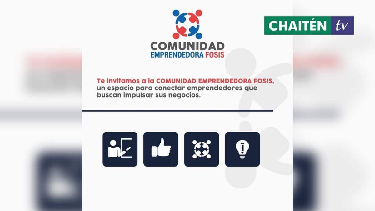 FOSIS Invita A Participar De Nueva Comunidad Emprendedora