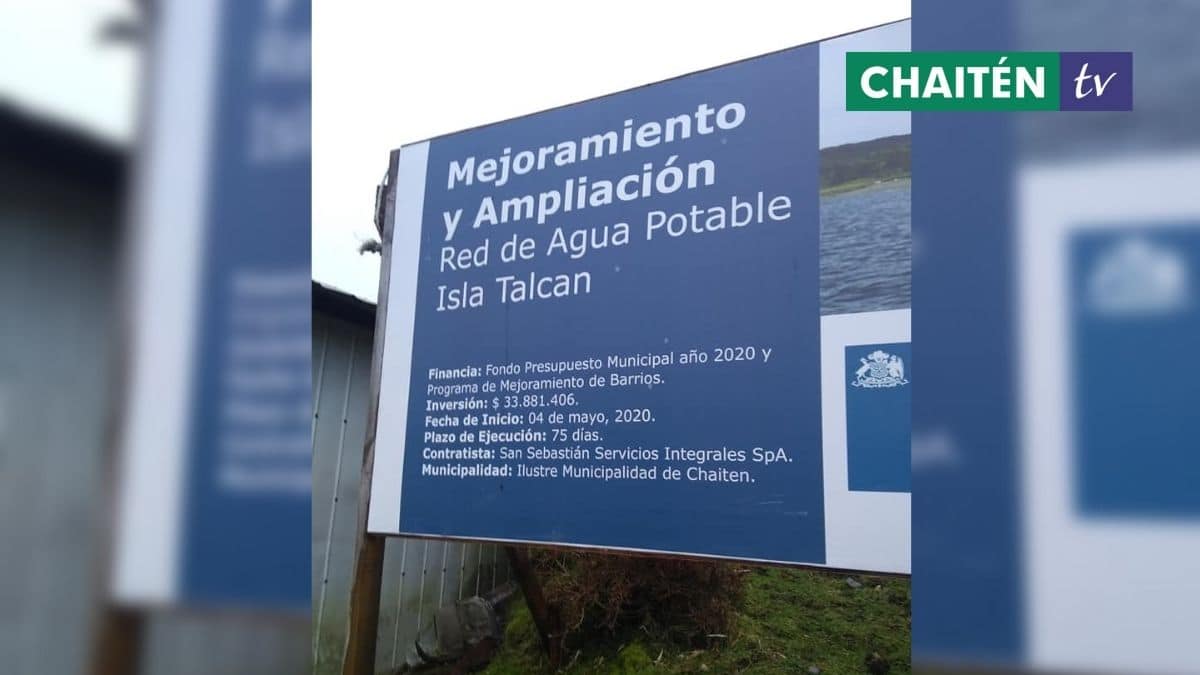 Isla Talcán Sin Agua Potable