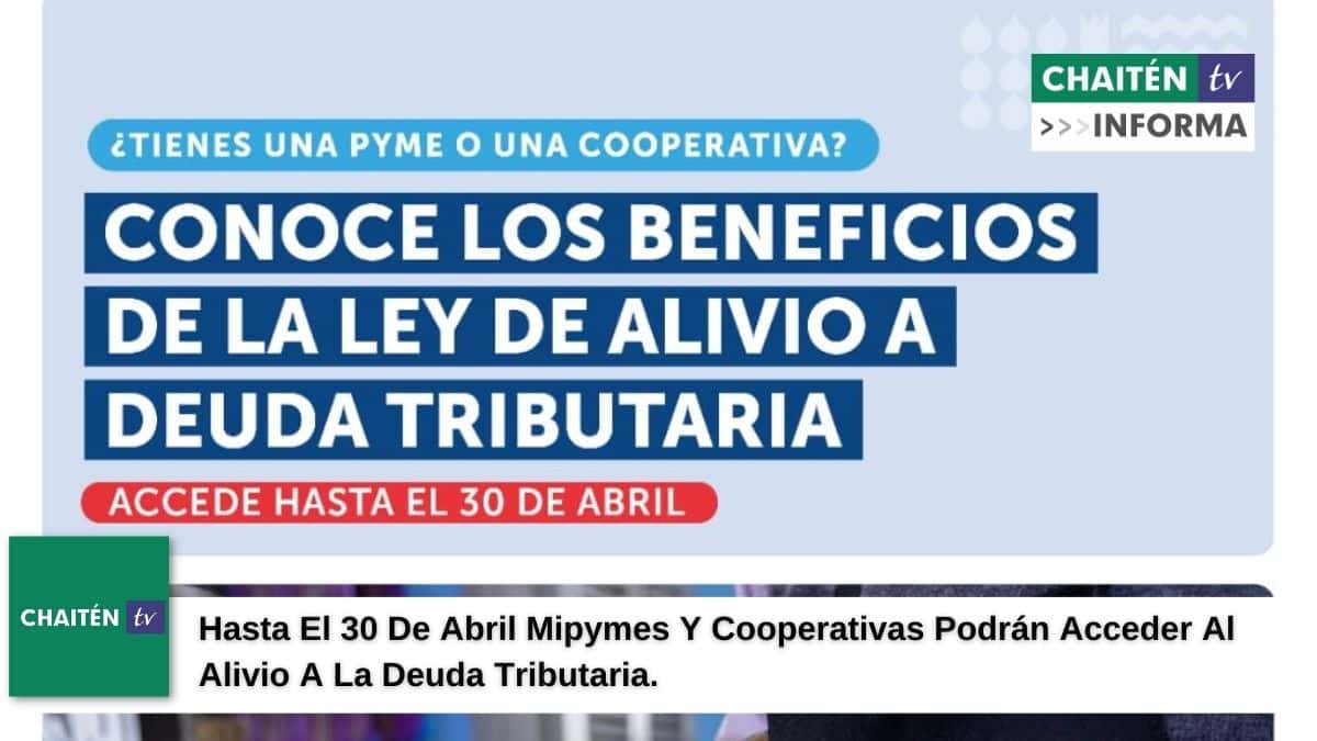 Hasta El 30 De Abril Mipymes Y Cooperativas Podrán Acceder Al Alivio A La Deuda Tributaria.