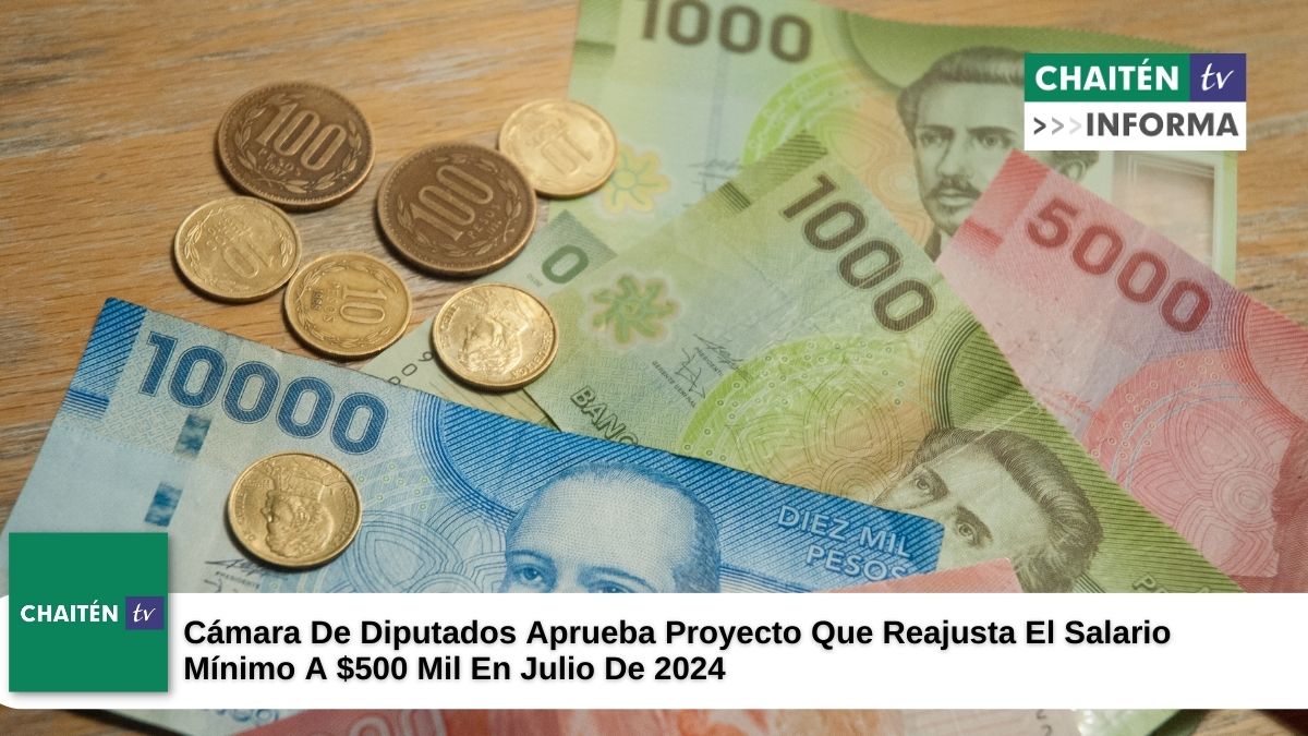 Cámara De Diputados Aprueba Proyecto Que Reajusta El Salario Mínimo A $500 Mil En Julio De 2024