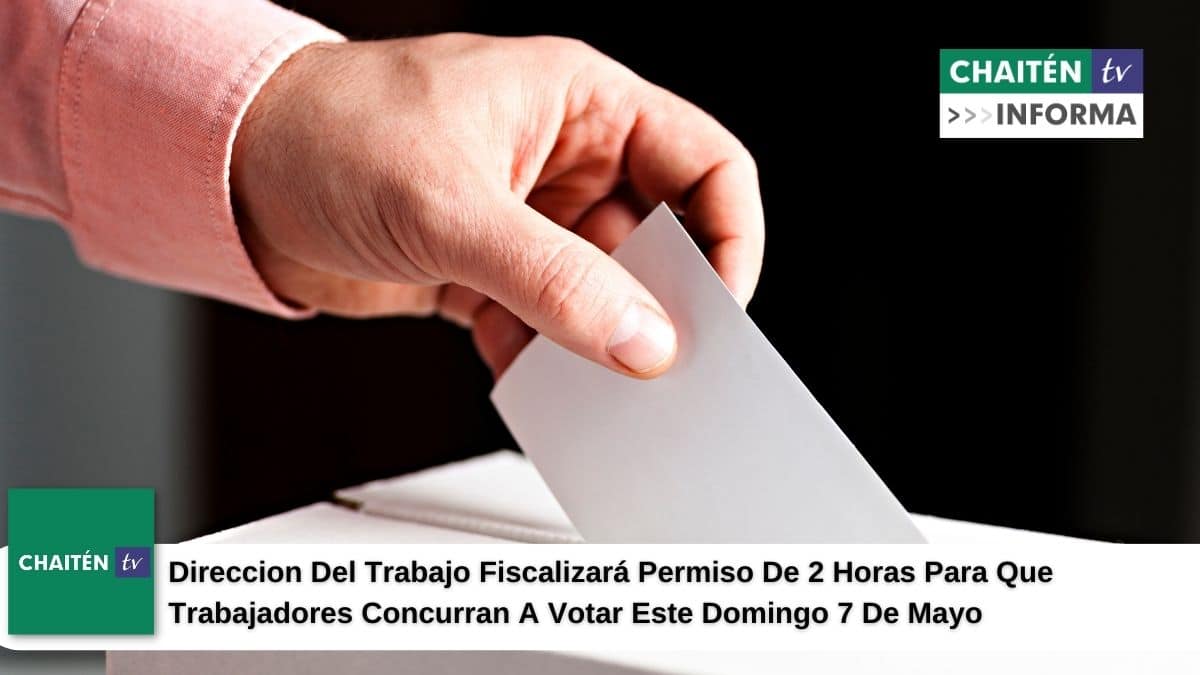 Dirección Del Trabajo Fiscalizará Permiso De 2 Horas Para Que Trabajadores Concurran A Votar Este Domingo