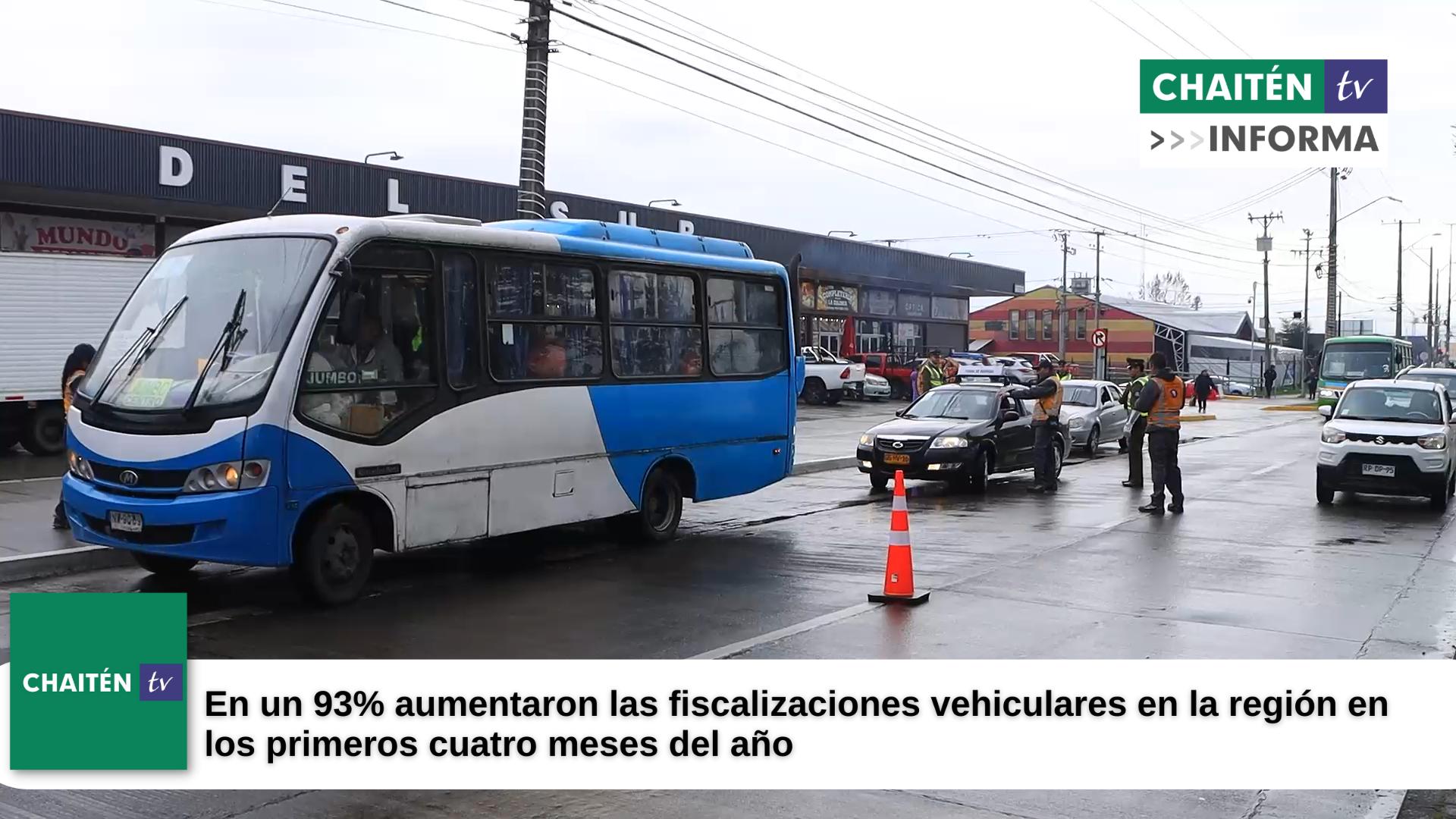 En un 93% aumentaron las fiscalizaciones vehiculares en la región en los primeros cuatro meses del año