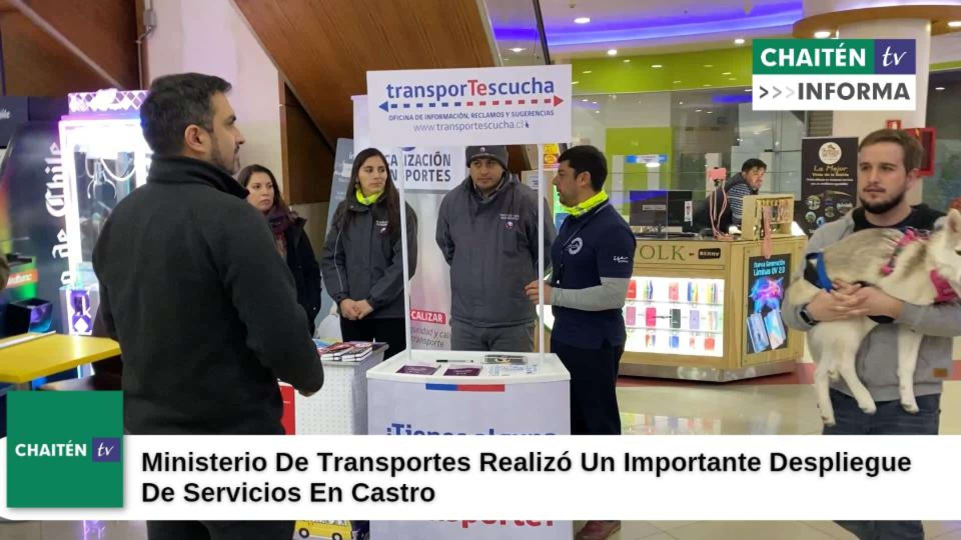 Ministerio De Transportes Realizó Un Importante Despliegue De Servicios En Castro 