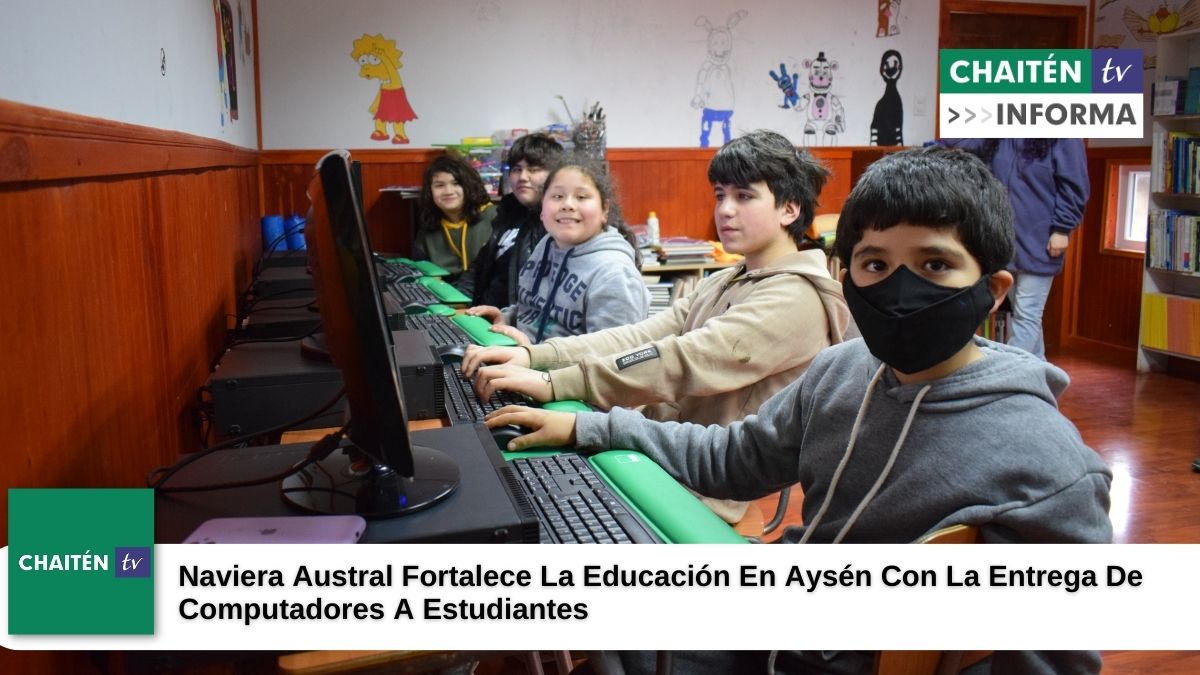 Naviera Austral Fortalece La Educación En Aysén Con La Entrega De Computadores A Estudiantes