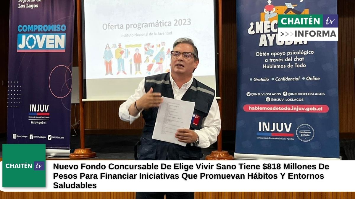 Nuevo Fondo Concursable De Elige Vivir Sano Tiene $818 Millones De Pesos Para Financiar Iniciativas Que Promuevan Hábitos Y Entornos Saludables