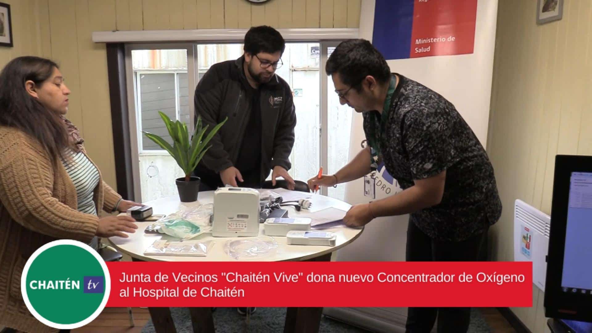 Junta De Vecinos «Chaitén Vive» Dona Nuevo Concentrador De Oxígeno Al Hospital De Chaitén