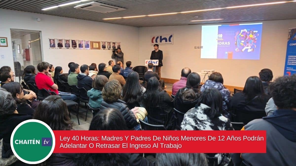 Ley 40 Horas: Madres Y Padres De Niños Menores De 12 Años Podrán Adelantar O Retrasar El Ingreso Al Trabajo