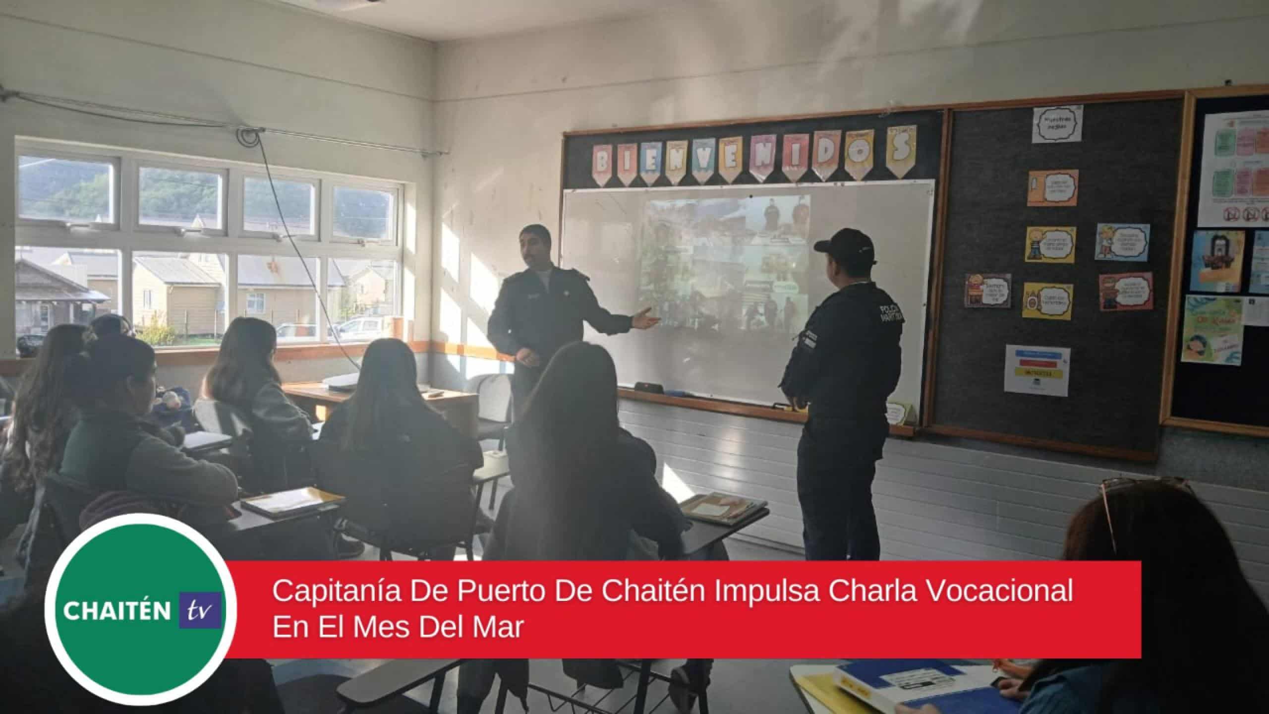 Capitanía De Puerto De Chaitén Impulsa Charla Vocacional En El Mes Del Mar