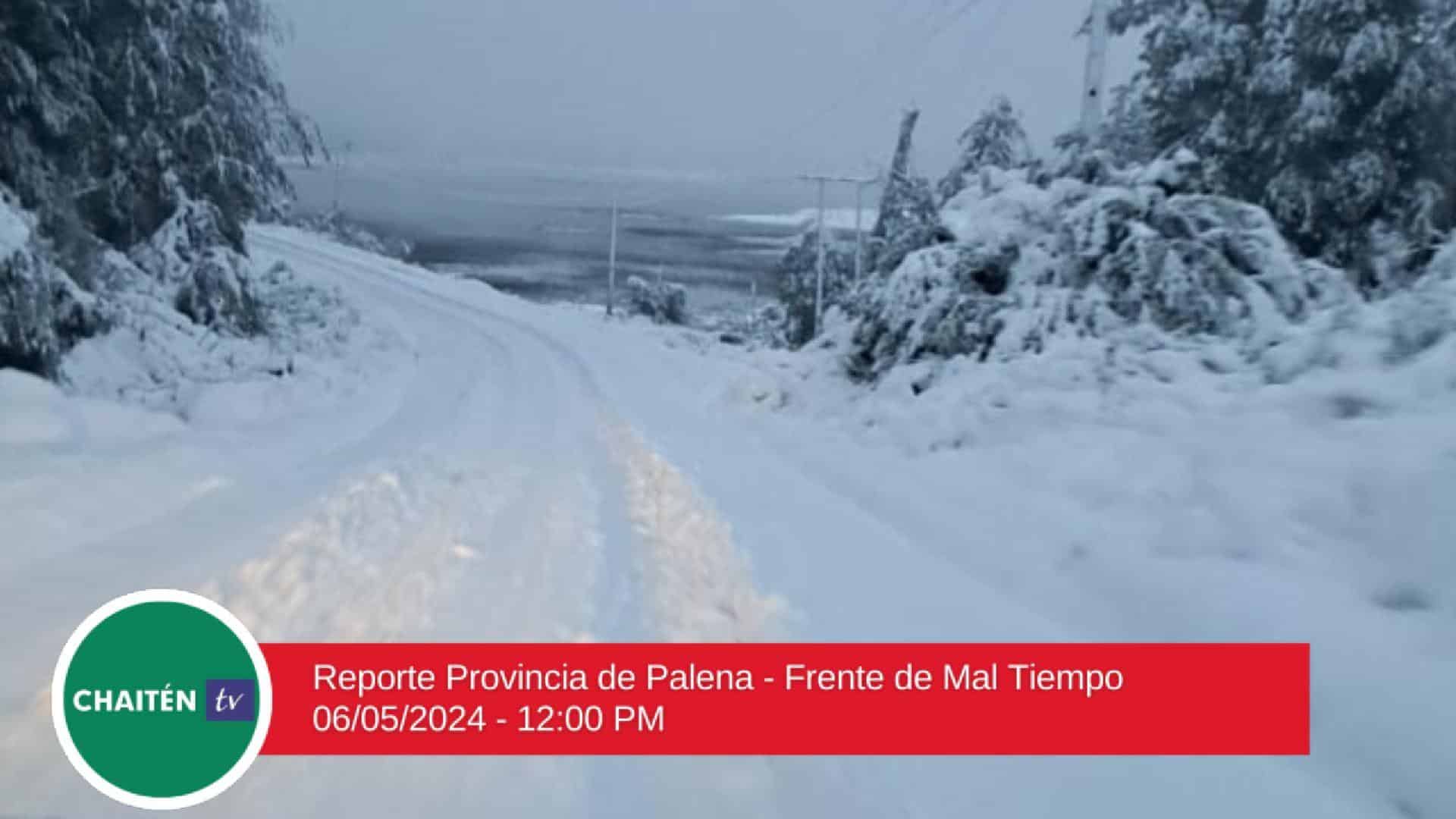 Reporte Provincia de Palena – Frente de Mal Tiempo