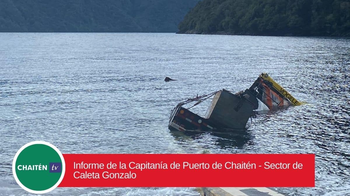 Informe de la Capitanía de Puerto de Chaitén – Sector de Caleta Gonzalo