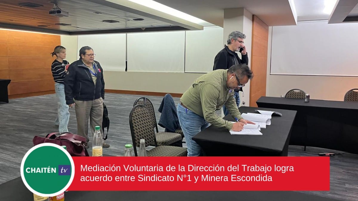 Mediación Voluntaria de la Dirección del Trabajo logra acuerdo entre Sindicato N°1 y Minera Escondida